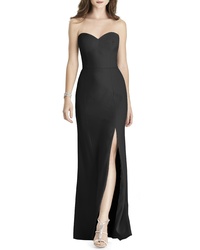After Six Strapless Crepe Trumpet Gown