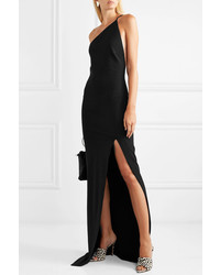SOLACE London The Petch One Shoulder Stretch Crepe Gown