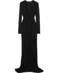 Tom Ford Twist Front Stretch Jersey Gown