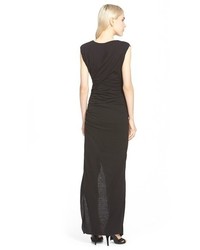 Pam & Gela Twisted Slit Maxi Dress