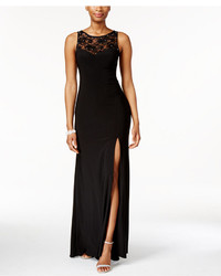 Xscape Evenings X By Xscape Rhinestone Illusion Lace Gown