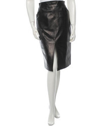 Thierry Mugler Leather Skirt