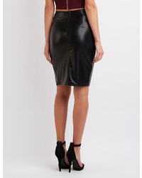 Charlotte Russe Faux Leather Pencil Skirt