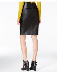 GUESS Jagger Faux Leather Pencil Skirt