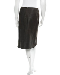 Jil Sander Leather Skirt