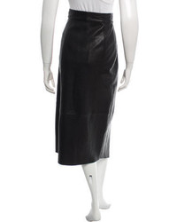 Veda Leather Wrap Skirt W Tags