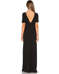 Lucca Couture High Slits Lace Up Maxi Dress