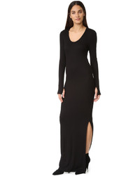 L'Agence Olympia Slit Maxi Dress