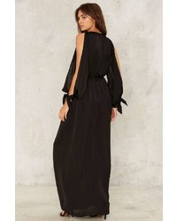 Factory Slit This One Out Satin Maxi Dress