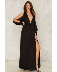 Factory Slit This One Out Satin Maxi Dress