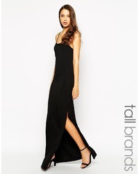 Ttya Cage Back Strappy Maxi Dress With Side Split