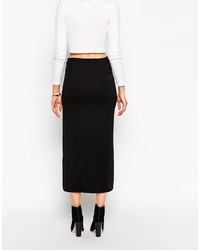 Noisy May Asymmetric Zip Maxi Skirt