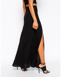 Asos Collection Maxi Skirt In Chiffon With Split