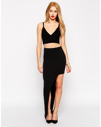 Asos Collection Maxi Skirt With Cut Away Side