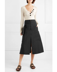 Chloé Stretch Cotton Midi Skirt
