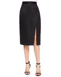 Nanette Lepore Linen Blend Pencil Skirt With Slit