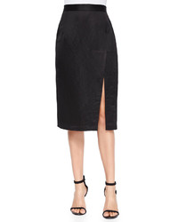 Nanette Lepore Linen Blend Pencil Skirt With Slit