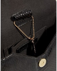 Glamorous Faux Snakeskin Clutch Bag