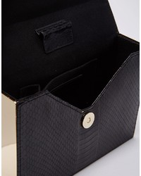 Glamorous Snake Effect Envelope Box Clutch Bag