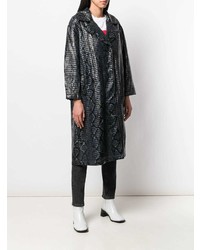 Stand Textured Oversized Coat