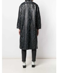 Stand Textured Oversized Coat
