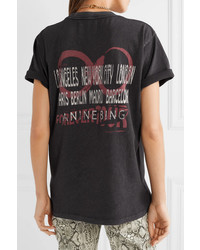 Anine Bing Forever Tour Printed Cotton Jersey T Shirt