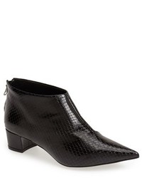 Topshop Ashley Pointy Toe Leather Ankle Boot