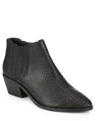Joie Barlow Snake Embossed Leather Ankle Boots