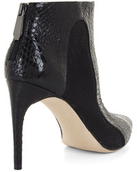 BCBGMAXAZRIA Cleo Snake Embossed Lace Combo Day Bootie