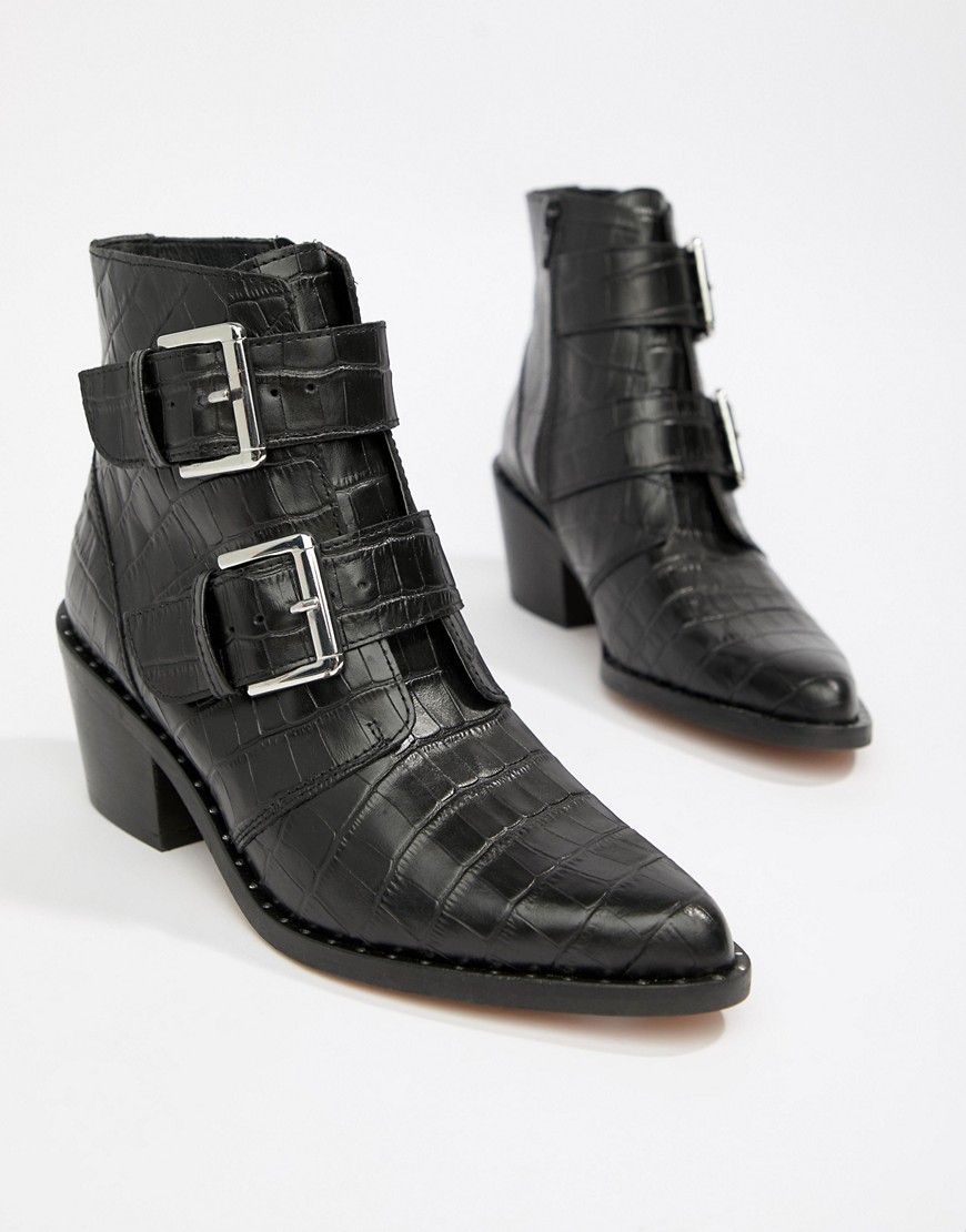 kurt geiger black ankle boots