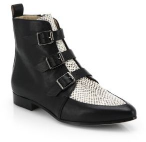 Jimmy Choo Marlin Leather Ankle Boots 