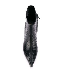 Ash Snakeskin Effect Boots
