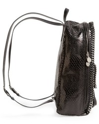 Stella McCartney Falabella Snake Embossed Faux Leather Backpack