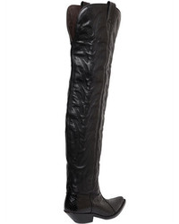 Sonora 40mm Python Leather Tall Cowboy Boots