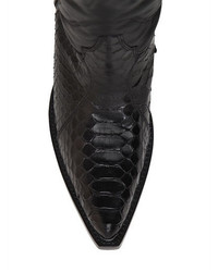 Sonora 40mm Python Leather Tall Cowboy Boots