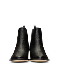 Repetto Black Snake August Ankle Boots