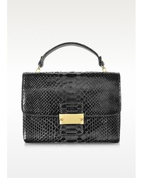 Ghibli Black Python Leather Mini Bag