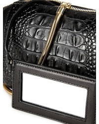 Alexander Wang Chastity Croc Effect Leather Clutch