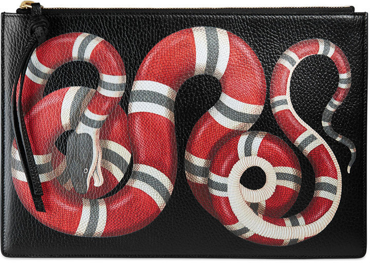 Snake print leather cylinder bag – SCHANTY