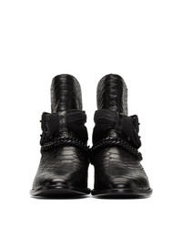 Amiri Black Chain Boots