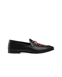 Gucci Leather Loafers With Kingsnake