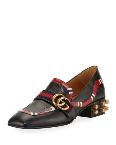 gucci snake loafers womens