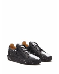 Giuseppe Zanotti Frankie Snakeskin Effect Low Top Sneakers