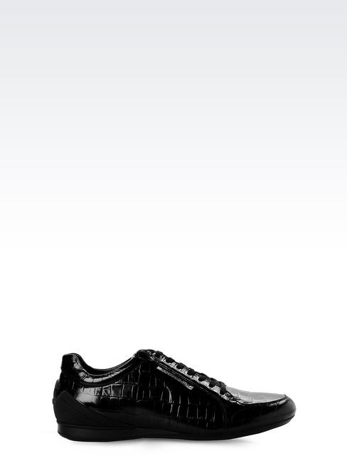 armani leather sneakers