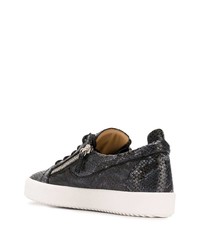 Giuseppe Zanotti Low Top Snakeskin Effect Sneakers