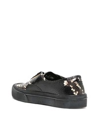 Bally Snakeskin Effect Leather Sneakers