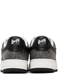 BAPE White Gray Sta M1 Sneakers