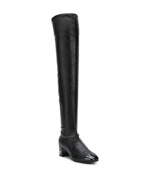 Giuseppe Zanotti Design Snakeskin Effect Over The Knee Boots
