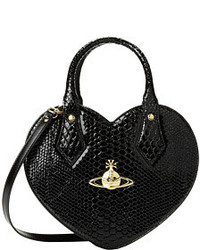 Vivienne Westwood Frilly Snake Heart Satchel Satchel Handbags