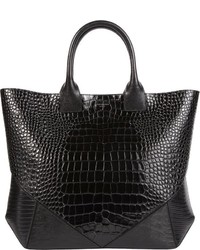 Givenchy Croc Stamped Easy Tote Black